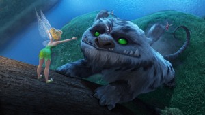"TINKER BELL AND THE LEGEND OF THE NEVERBEAST" Pictured (L-R): Tinkerbell and Gruff. ©2014 Disney Enterprises, Inc. All Rights Reserved.