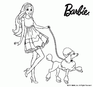 barbie-paseando-a-su-mascota