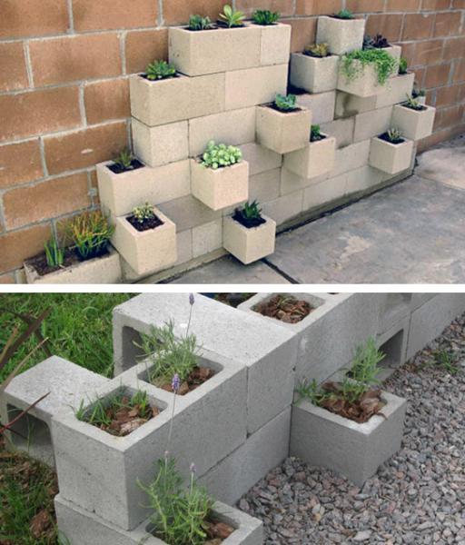 decoraciones-del-jardin-con-bloques-de-cemento-2