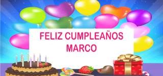 Imágenes de Feliz cumpleaños Marcos para dedicar